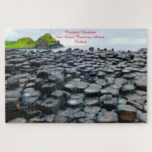 Reuzenpad Antrim Ierland. Legpuzzel
