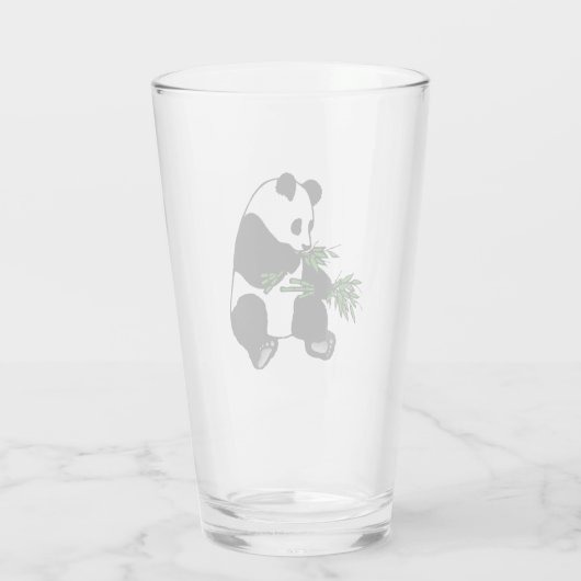 Reuzenpanda Eet Bamboe Glas (Achterkant)
