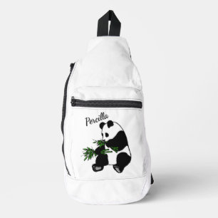 Reuzenpanda Eet Bamboe Naam Sling Bag