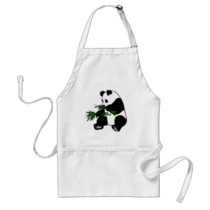 Reuzenpanda Eet Bamboe Standaard Schort
