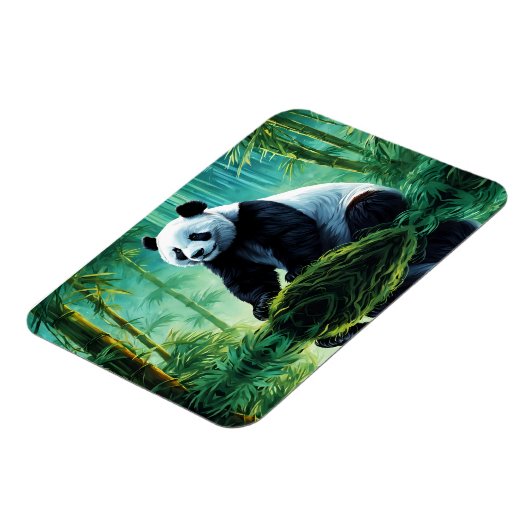 Reuzenpanda in Bamboebos Magneet (Linkerzijde)