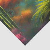 Reuzenpanda in Bamboebos op Berg Tissuepapier (Detail)