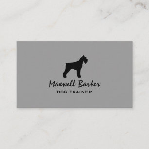 Reuzenschnauzer Silhouet Visitekaartje