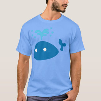 Reuzenschotel voor het spuiten van walvis t-shirt