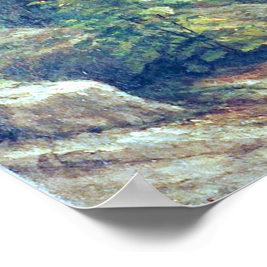 Reuzensequoiabomen van Californië Albert Bierstadt Poster (Hoek)