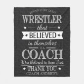 Reuzenstrookje Hartelijk dank voor uw cadeau Fleece Deken (Voorkant)