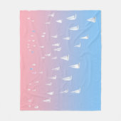 Reuzenvaartuigen in het open zee fleece deken (Voorkant)