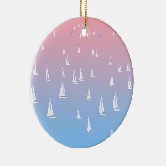 Reuzenvaartuigen in het open zee keramisch ornament (Rechts)