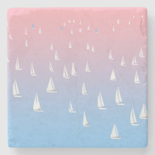 Reuzenvaartuigen in het open zee stenen onderzetter