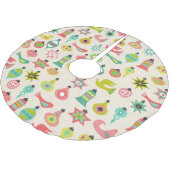 Reuzenvogels en sierbomen kerstboom rok (Gekanteld)