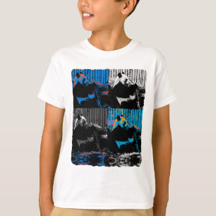 Reuzepanda Meerdere Panelen Modern Kunst Design T-shirt