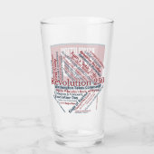Rev250 Logo & Word Cloud - Kleur Glas (Achterkant)