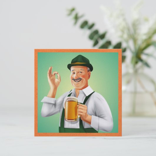 Rev 1 OKTOBERFEST/Octoberfest Uitnodiging (Staand voorkant)