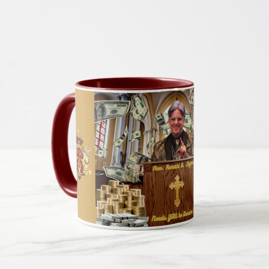 Rev. Fagee heeft je nodig! Mok (Voorkant links)