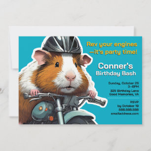 Rev je motoren - het is feest tijd! cavia kaart