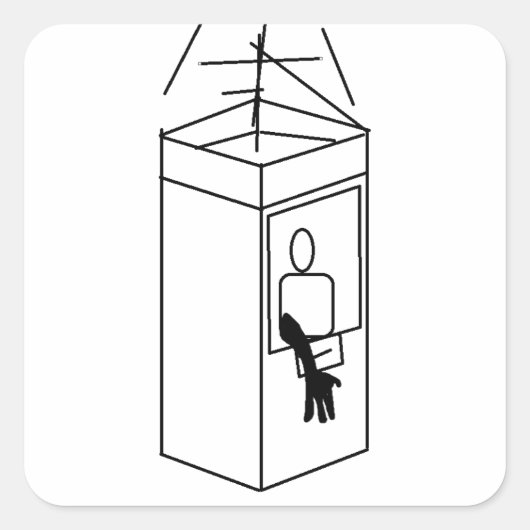 REV NEGS SECRET SCHEMATIC STICKER (Voorkant)