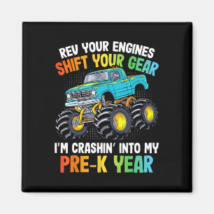 Rev Uw Motoren Shift Monster Truck Pre-K 100 Dag Magneet