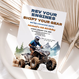 Rev Your Engines ATV Verjaardagsfeest Off Road Kaart