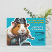 Rev your engines—it’s party time! invitation (Debout devant)