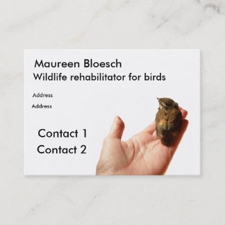 Revalidatie van wilde dieren visitekaartje