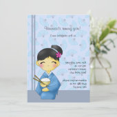 Rêve asiatique - invitation de fête d'anniversaire (Debout devant)