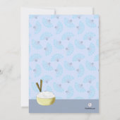 Rêve asiatique - invitation de fête d'anniversaire (Dos)