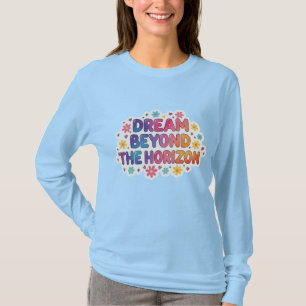 Rêve au-delà de l'horizon T-shirt coloré esthétiq