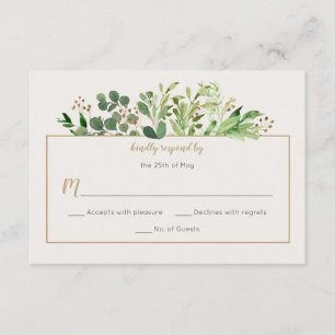 Rêve botanique Verdure rustique Pale Ivory RSVP  