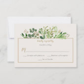 Rêve botanique Verdure rustique Pale Ivory RSVP | (Devant)