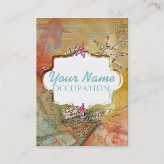 rêve caribéen - Carte de visite (Devant)