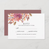 Rêve d'automne | Demande de chanson RSVP de mariag (Devant / Derrière)