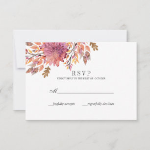 Rêve d'automne Mariage Classic RSVP