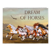 Rêve De Chevaux Personnalisé Calendrier Imprimé (Protection)