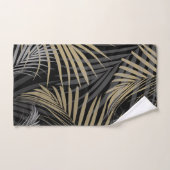 Rêve de Feuilles de palmiers gris or - Vibes d'été (Serviette à main)