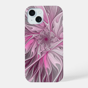 Rêve de fleur rose fractale, motif de fantaisie fl