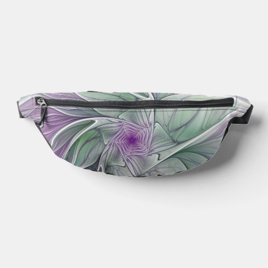 Rêve de fleurs, Abstrait violet vert Fractal Art (Poser)