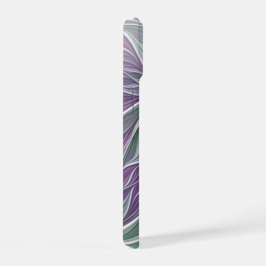 Rêve de fleurs, Abstrait violet vert Fractal Art (Côté droit)