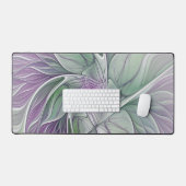 Rêve de fleurs, Abstrait violet vert Fractal Art (Clavier et souris)