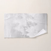 Rêve de Forêt Blanche Grise Douce #1 #décoration # (Serviette à main)
