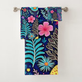 Rêve de forêt de champignons psychédélique néon (En situation)