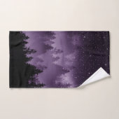 Rêve de galaxie de forêt violette #1 #décoration # (Serviette à main)