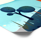 Rêve de girafe | Poster d'art de nursery animal (Coin)