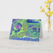 Rêve de la carte de voeux pleine lune (Fleur jaune)