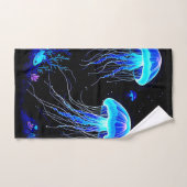 Rêve de méduse bioluminescente (Serviette à main)