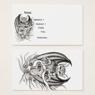 Rêve de minuit - Les diables dans le style tatouag