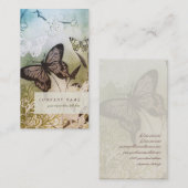 Rêve de papillon - carte de visite (Devant / Derrière)