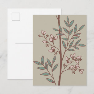 Rêve de Pétales Floraux Carte Postale d'Art à Rayu