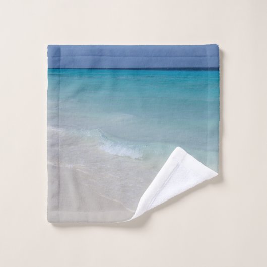 Rêve de plage de l'océan Caraïbes 8 (Gant de toilette)