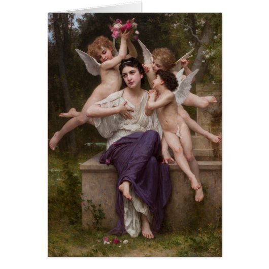Rêve de printemps, par Bouguereau (Devant)