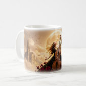 Rêve de violoncelle au clair de lune avec mug Rose (Devant gauche)